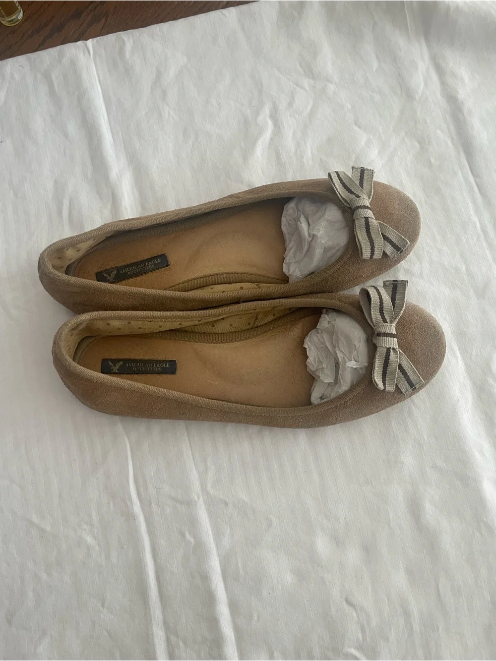 American Eagle Outfitters suede ballet